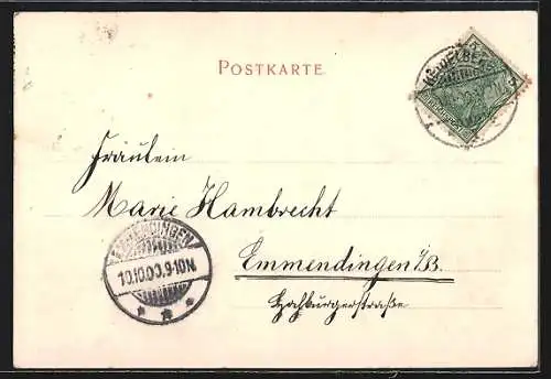 AK Heidelberg / Neckar, Karlsthor mit Gleisen