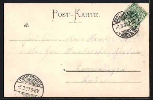 AK Karlsruhe, In der Kaiserstrasse