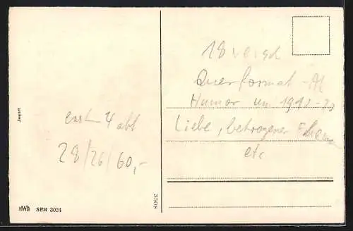 AK Klapperstorch bringt dem Familienvater ein Baby, Neujahrsgruss