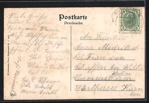 AK Gutenstein, Ortsausblick von der Heinrichshöhe