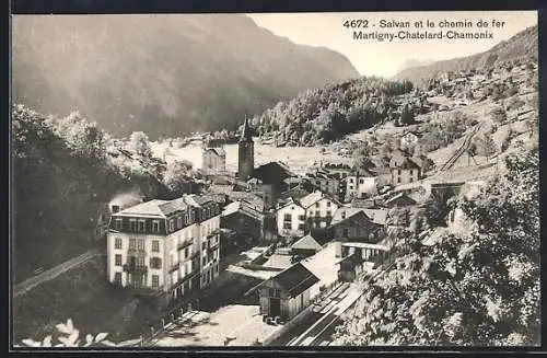 AK Martigny-Chatelard-Chamonix, Slavan et le chemin