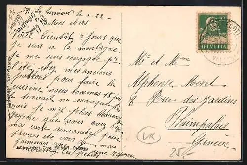 AK Marécottes, La Rue, Strassenpartie