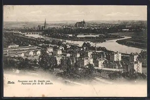 AK Metz, Panorama von St. Quentin aus