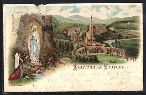 Lithographie Lourdes, Panorama