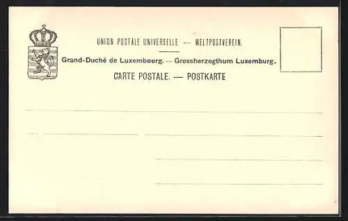 AK Luxembourg, Vue prise du Fort Thüngen