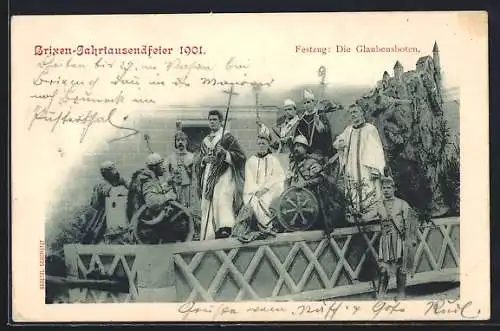 AK Brixen, Jahrtausendfeier 1901, Festzug: Die Glaubensboten