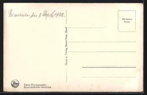 AK Mariastein, Ortsansicht mit der Ruine Landskron