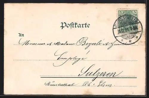 AK Rappoltsweiler, Metzgerturm, Pfeiferhaus