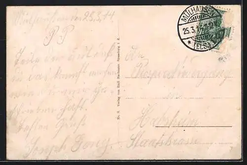 AK Mülhausen / Mulhouse, Wildemannstrasse, Rue du Sauvage