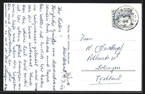 AK Marstrand, Utsikt fran Fästningen