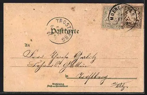 Künstler-AK Medraz / Stubaithal, Panoramablick auf das Dorf