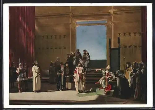 AK Oberammergau, Passionsspiele 1934, Christus vor Herodes