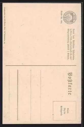 AK Deutscher Schulverein Nr.860: Aus der Kriegszeit: Kriegskartoffeln.