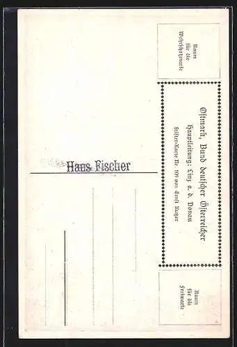 Künstler-AK Ernst Kutzer: Adalbert Stifter Karte Nr. 109, Die Narrenburg, In der Fichtau