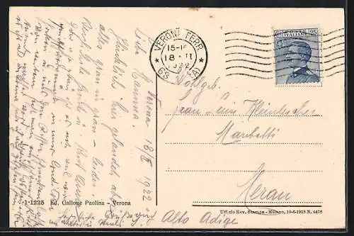 AK Verona, Piazza e Monumento Vittorio Emanuele II.