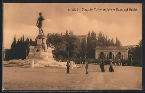 AK Firenze, Piazzale Michelangiolo e Monumento del David