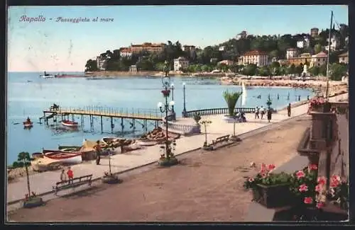 AK Rapallo, Passeggiata al mare