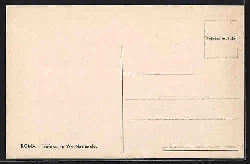 AK Roma, Traforo, in Via Nazionale