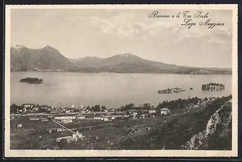 AK Baveno /Lago Maggiore, Panorama, le Tre Isole