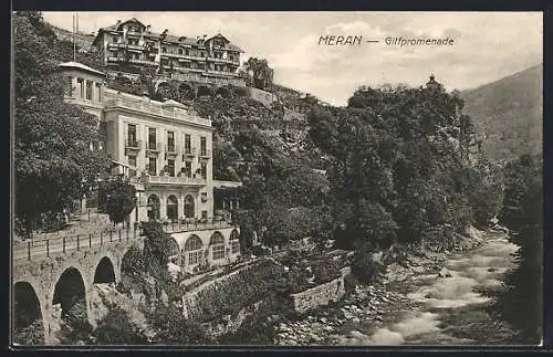 AK Meran, An der Gilfpromenade