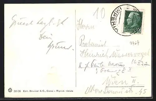 AK San Remo, Panorama da Ponente e Villa Helios