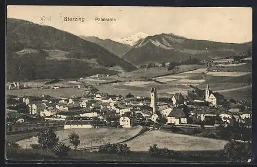 AK Sterzing, Panoramaansicht aus der Vogelschau