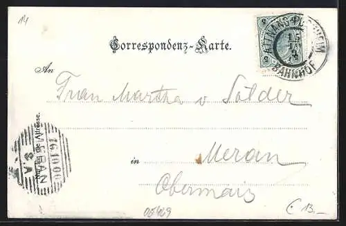 AK Attnang, Panoramablick auf den Ort