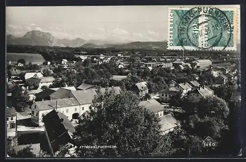 AK Attnang-Puchheim, Panoramablick über die Ortschaft