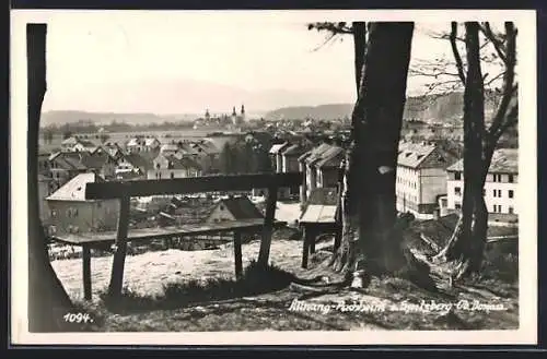 AK Attnang-Puchheim, Ortsansicht vom Spitzberg