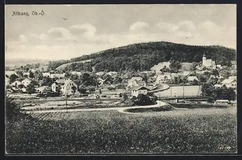 AK Attnang, Blick vom Spitzberg auf den Ort