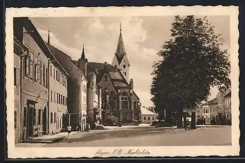 AK Aigen /Mühlkreis, Partie am Marktplatz