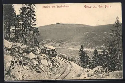 AK Brocken und Brockenbahn