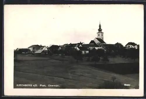 AK Kirchberg a/D., Blick auf den Ort