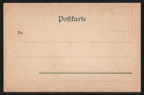 AK Paar in einem Ruderboot, Alter Mann mit Harfe