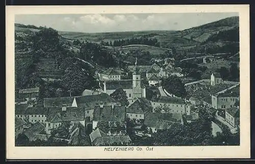 AK Helfenberg /Donau, Teilansicht aus der Vogelschau