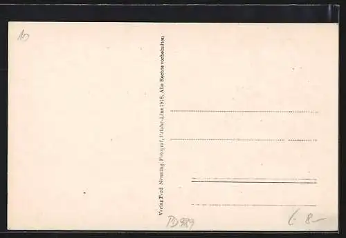 AK Helfenberg /Donau, Teilansicht aus der Vogelschau