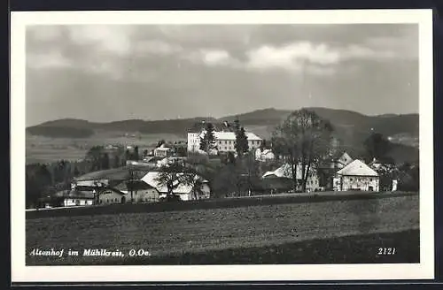 AK Altenhof /Mühlkreis, Totalansicht mit Bergpanorama