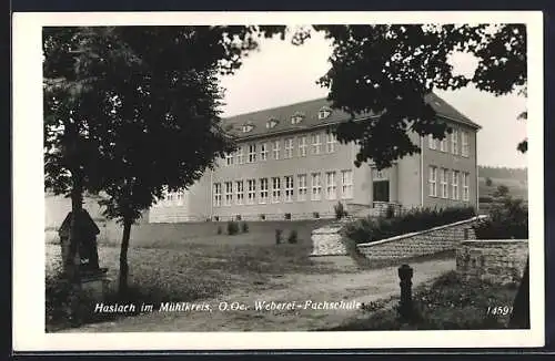 AK Haslach, Weberei-Fachschule von der Seite gesehen