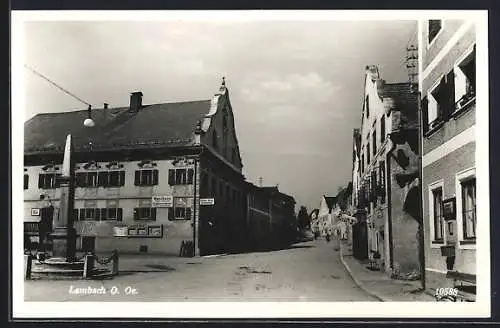 AK Lembach, Strassenpartie mit Gasthaus von Franz Jakschi