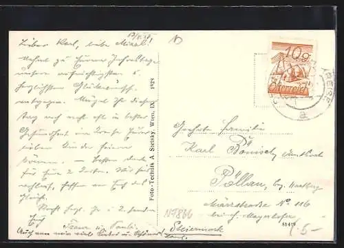 AK St. Veit im Mühlkreis, Blick auf den Ort