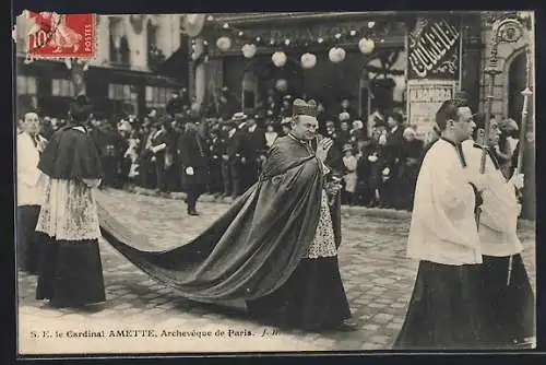 AK Paris, S. E. le Cardinal Amette, Archevêque, Kardinal Amette