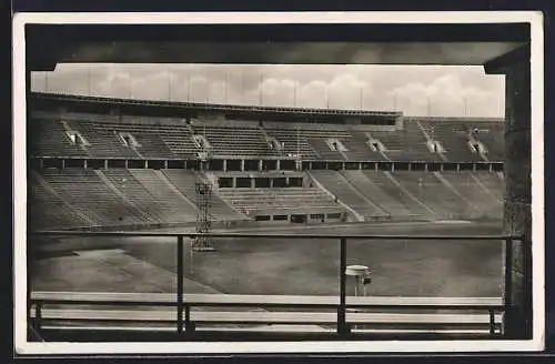 AK Berlin, Reichssportfeld, Olympiade 1936, Stadion, Blick zur Führerloge