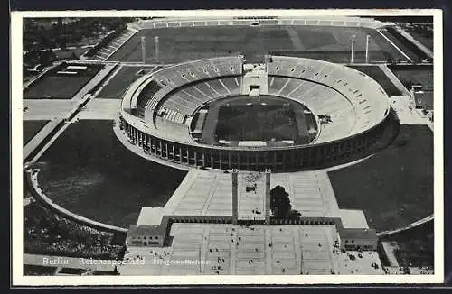 AK Berlin, Reichssportfeld aus der Vogelschau