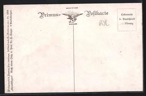 Künstler-AK Wohlgemuth & Lissner, Primus-Postkarte No. 1004: Strandskizzen, Mädchen in Badekleidung