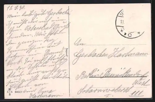 AK Animal miraculeux, Mädchen bläst ein Spielzeug auf, Bademode