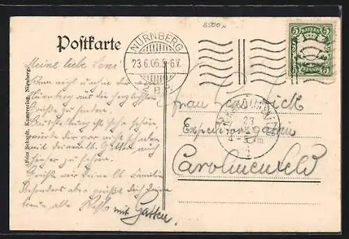 AK Nürnberg, Bayr. Jubiläums-Ausstellung 1906, Haupt.Industriegebäude