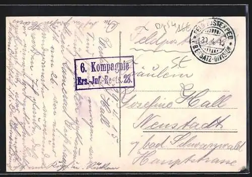 AK Mars-la-Tour, La Grande Rue avec tramway et bâtiments historiques