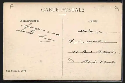 AK Sainte-Pole, Route de Vacqueville avec villageois en vue