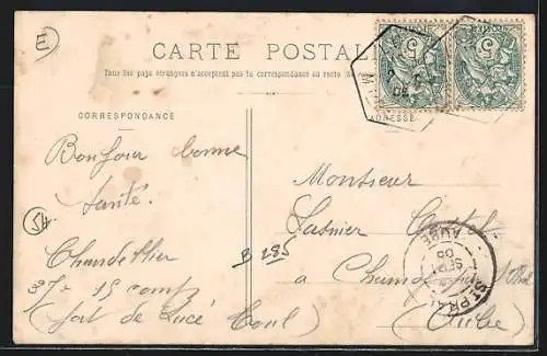 AK Lucey, La Grande-Rue avec l`église, la mairie et les écoles