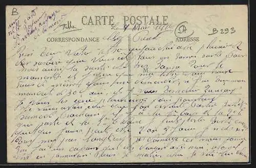AK Bayon, Hôtel du Cheval Blanc et rue animée avec passants